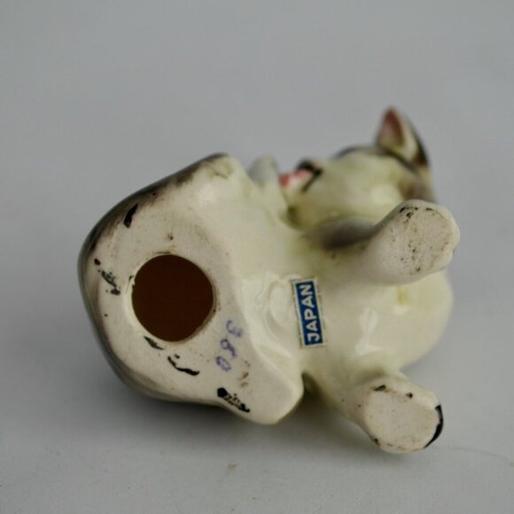 Vintage Gray Tabby Ceramic Figurine Japan - Picture 5 of 5